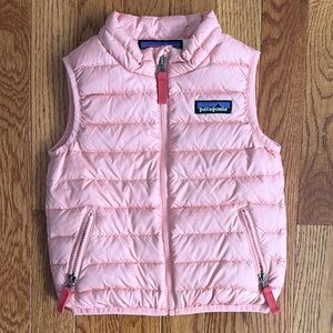 Patagonia Light Pink Baby Quilted Down Vest 12-18 months